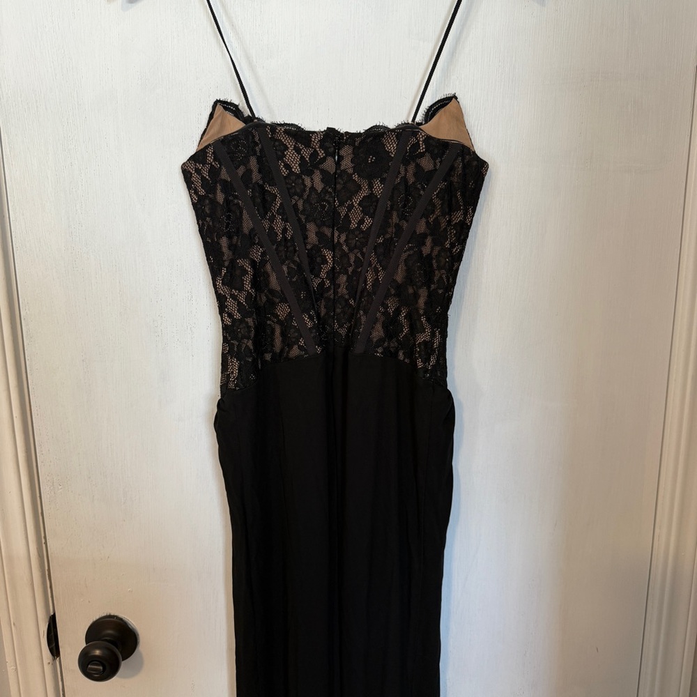 NEW NBD Asta Gown in Black Lace Formal Strapless Corset Maxi Dress Medium M - Picture 5 of 6